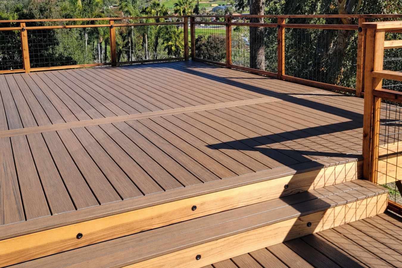 Composite deck installation