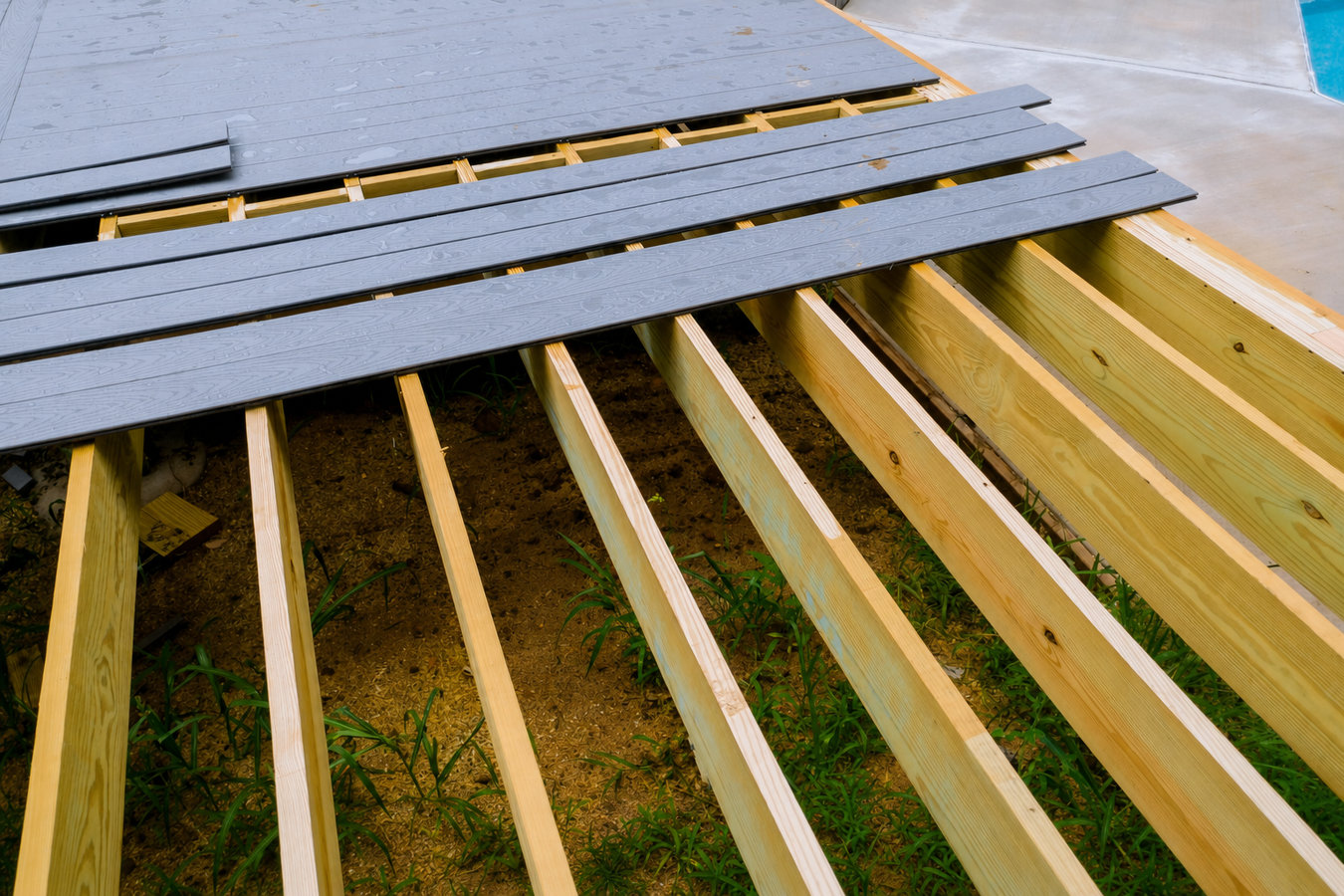 Trex deck installation